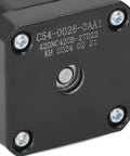 Close-up of Low Noise Two Phase Stepper Motor for 3D Printers with Beefy Torque Carbon Steel Build base detail.