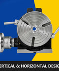 8 Inch Horizontal and Vertical Rotary Table for Milling Machines with 3 Slots MT 3 Compatible 360 Degree Precision Workhorse