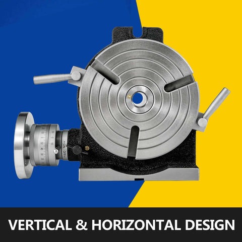 8 Inch Horizontal and Vertical Rotary Table for Milling Machines with 3 Slots MT 3 Compatible 360 Degree Precision Workhorse
