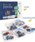 Totally Solar Powered STEM Car Kits For Kids 8 9 10 11 12 13 Kid Friendly Hands On Robotics And Coding Projects With Four Solar Cars No Batteries Required Perfect Classroom Gift For Boys And Girls, packaging and components