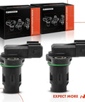 Two Pack Camshaft Position Sensor Plug And Play For Hyundai And Kia Vehicles Compatible With Elantra 2004 2015 Elantra Coupe 2013 2014 Elantra GT 2013 2017 Tiburon 2005 2008 Tucson 2005 2009 2.0L Forte 2014 2016 1.8L 2.0L Forte Koup 2014 2.0L two black camshaft sensors with boxes