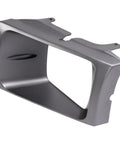 Pair Headlight Bezel Cover For 1999 2004 Ford F Series Super Duty F250 F350 F450 F550 driver side replacement trim black and silver