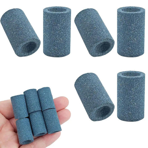 6 Piece Dart Sharpeners Set With Cylindrical Grinding Stones For Steel Tip Darts Keep Points Sharp Reduce Burrs And Bounce Outs Durable