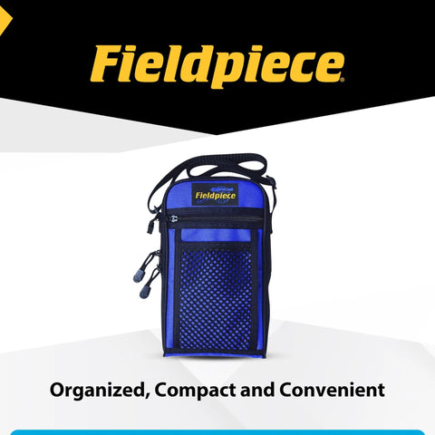 Deluxe Padded Meter Case For HVAC And Clamp Meters With Rugged Nylon Build Holds One Full Size Clamp Meter And Two Accessory Heads