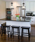 Brookline 1 Light Pendant With Glass Shade In Oiled Bronze Finish, 7 Inch Wide By 12 Inch High, over kitchen island