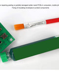 Solder Mask Ink For BGA Prototyping Boards, Light Curing No Clean Solder Mask For PCB Work, green tube with brush and PCB