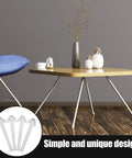 Four Piece Replacement Table Legs for Window Sill and Coffee Tables shown with wooden table