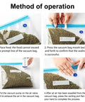 Reusable BPA Free Vacuum Sealer Bags Set With Double Zipper Seal 8.5x8.5 Inches Microwave Safe Food Storage use instructions