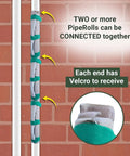 Original Pipe Insulation Roll That Keeps Pipes From Freezing This Winter, Cold Snap Ready connected to pipe with Velcro