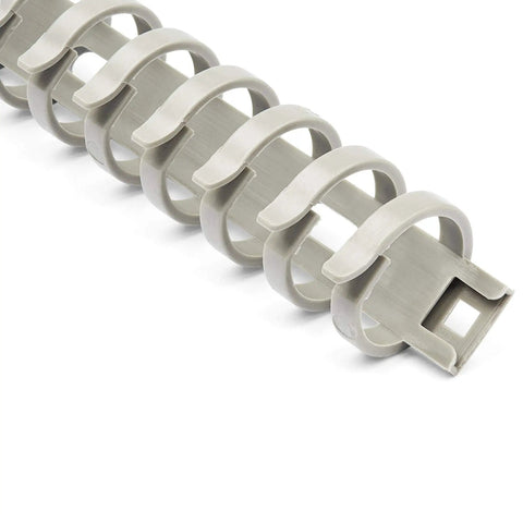 Flexible Cable Management Raceway Spine Vertebrae For Neat Cables, Three Quarters Inch Wide By One Half Inch High, Nylon 66 Concealer Kit