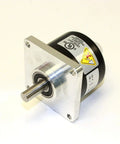Industrial Encoder K180130 T8 5800 MPTT 0120 New In Box High Precision Rotary Sensor With Durable Metal Housing For CNC And Automation Use Ready To Wire Plug And Play For Easy Setup, front shaft view