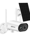 Wireless Outdoor Security Camera With Solar Panel, 2K Solar Powered, PIR Human Detection, Dope 2 Way Talk, Night Vision, IP65 Waterproof