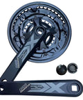 152mm Mountain Bike Crankset Triple Square Taper For 18 21 24 Speed Drivetrains Beefy Alloy 6061 with Bash Guard