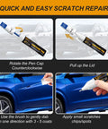 Kia Wolf Gray Touch Up Paint Kit C7S US6 Color Match For Telluride K5 Sorento Sportage Scratch Repair Pen For Chips And Scuffs Quick Easy Auto Paint Fix That Blends With Factory Finish demonstrated in use