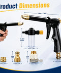 Beast Mode Pressure Washer Wand With 360 Degree Rotating Nozzle And Multiple Spray Patterns dimensions and components