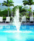 Floating Pool Fountain Soothing Water Feature For Pools And Ponds, Easy Install No Tools Required, UV Resistant Triple Tier Grecian Design In White