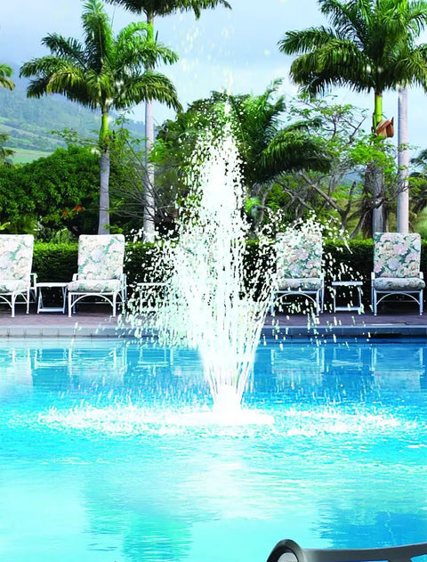 Floating Pool Fountain Soothing Water Feature For Pools And Ponds, Easy Install No Tools Required, UV Resistant Triple Tier Grecian Design In White