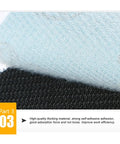 High-quality flocking material shown in blue and black, designed for self-adhesive applications and improved work efficiency.