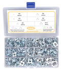 105 Piece Tee Nut Set Galvanized Carbon Steel 4 Prong T Nuts M4 M5 M6 M8 M10 for Wood Fastening Repair and Woodworking Projects