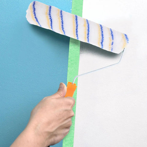 Superior Quality Reusable Paint Roller Brush Set With Thick Fiber Padding And Comfort Grip Handles For Smooth Wall Coverage and zero headache cleanup in use.