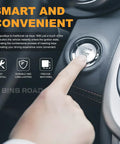 Push Start Button Cover Ignition Switch 2215450714 Compatible With Mercedes Benz C300 CLA250 E350 installed in vehicle dashboard