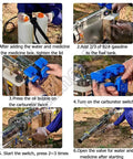 Disinfection Fogger And Atomizer Machine With Dual Pipe Water Cooling setup and usage instructions.