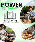 Ultra 50000mAh Portable Charger With PD 22.5W Fast Charging and Hella Solid Power Bank used for charging devices outdoors.