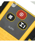 Close-up of Dead On Accurate Wall Scanner And Stud Finder control panel with buttons for detection mode and power.