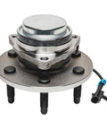 RWD Front Wheel Bearing Hub Assembly With ABS For 99-06 Chevy Silverado Sierra 1500, 00-06 Suburban 1500, Tahoe, Yukon, GMC Yukon XL 1500, Escalade 6 Lug front view