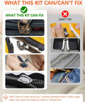 Comparison of zippers fixed by Universal Zipper Repair Kit 200 Pcs With Sizes 3, 5, 8, 10 And YKK Compatible Sliders