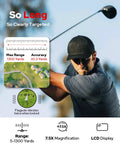 GF2 Golf Rangefinder With Slope And Flag Lock And Vibration 1300 Yards Laser Range Finder 7.5X Magnification 0.3 Yard Accuracy rechargeable