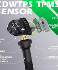 Pre Programmed Tire Pressure Sensor Fits Buick Chevy Gmc Cadillac Suzuki Hummer showing inner components and assembly details.