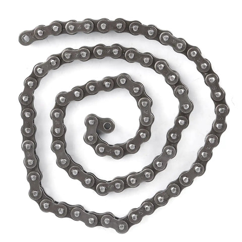 Cosiki Roller Chain Made From Top Tier Carbon Steel Offers Serious Strength And Rigidity Perfect For TETRIX FRC Robot Builds Or DIY Projects Where You Need Reliable Power Transmission Without Any Snagging, showing spiral arrangement.