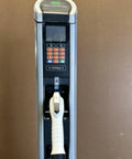 Front view of Dual Port Level 2 EV Charger 240V 30A Plug In For Two Electric Vehicles Fast Home Charging Station No Software Or Warranty