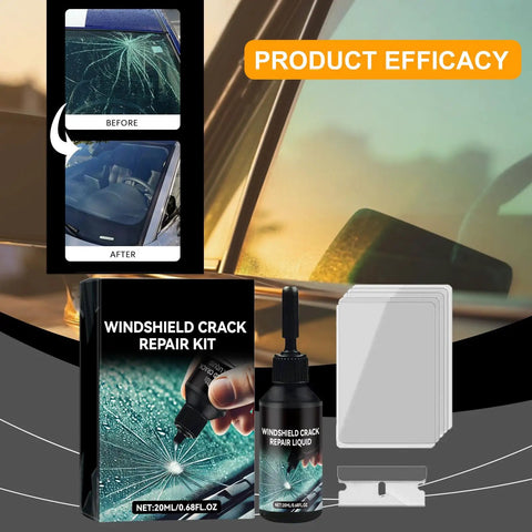 Two Bottle Windshield Glass Repair Kit With Quick Fix Fluid For Chips And Cracks Bullseye And Star Shape Cracks Car Glass Repair Made Easy And Pro Grade