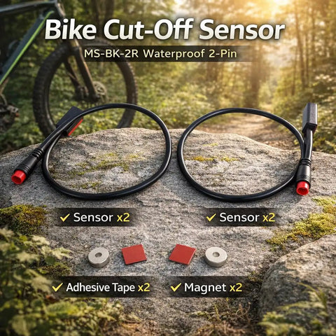 Electric Scooter Brake Sensor Cable For Controller And Cutoff Switch Durable Flexible Brake Sensor Wire Wide Voltage Range 12V To 72V Easy Install No Fuss High Compatibility For Electric Scooter Brakes