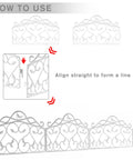 Installation guide for Decorative Garden Border Edging Kit In PP Plastic With Faux Wrought Iron Leaf And Bird Design 8 Panels