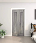 30 Inch Bifold Door Hardware Kit For Two Doors Aluminum Sliding Barn Door Top Mounted For Bathroom Bedroom Storeroom And Living Room