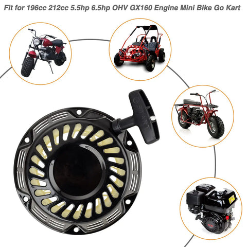 Easy Pull Recoil Start Spark Plug for Predator 212cc 196cc 200cc 224cc OHV Mini Bike Go Kart Engines with motorcycles and engines