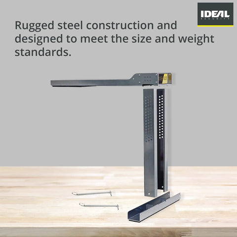 Ladder Leveler For Single And Extension Ladders, Stair Stabilizer With Anti Skid Surface shown on a table surface