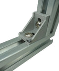 30mm By 30mm Smooth Lite T Slot Aluminum Extrusion 400mm Length Built For DIY Frames Super Durable Anodized Aluminum Profile With Lightweight Strength And Corrosion Resistance For Your Next Build, corner bracket detail