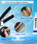 Pro Grade Zipper Lubricant That Works Waterproof Zipper Lube For Metal And Plastic Zippers Universal Zipper Grease displayed