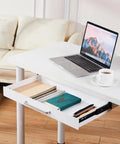 Under Desk Drawer Organizer 21 Inch White With Adjustable Brackets Sliding Pull Out Pencil Drawer under desk setup