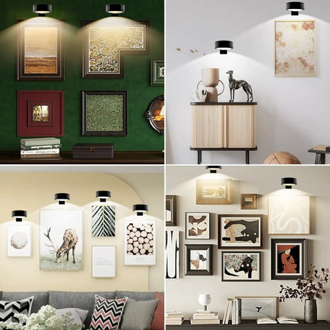Smooth Dimming Battery Operated Picture Light With Remote Control For Wall Art Posters Frames Portraits Dartboards Custom Warm Neutral Cool Modes Easy Peasy Mounting Sharp Black Design on various wall art.