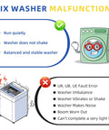 Washer Suspension Rods Replacement DC97-16350T For Samsung Washers, Easy Install Dampers To Cut Noise, Stop Drum Vibration