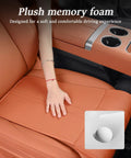 Premium Orange Car Seat Leg Extender Cushion For Mini Electric Cooper Se Jcw convertible plush memory foam surface with hand.