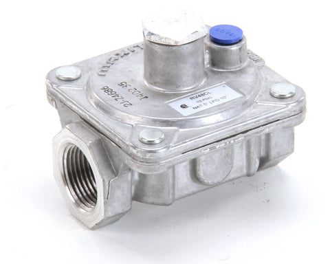 Gas Regulator Replacement Part Three Quarter Inch Convertible 2J Z4686 OEM Certified for gas systems, angled view