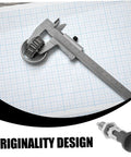 Stainless Steel Spring Plunger With Knurled Pull Pin Self Locking Quick Release Hardware For Handles And Indexing next to a caliper.