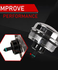 Premium Aluminum Oil Filter Housing Cap Upgrade Replacement For BMW Fits 2006 To 2018 1 Series 3 Series 4 Series 5 Series X1 X3 X5 X6