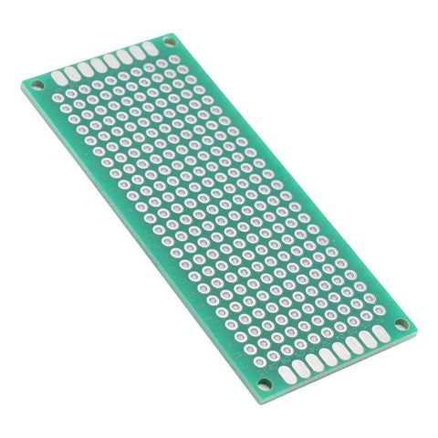 Three Pack 30x70mm Double Sided PCB Prototyping Boards For DIY Soldering And Electronics Projects FR4 Glass Fiber With Pre Tin Holes